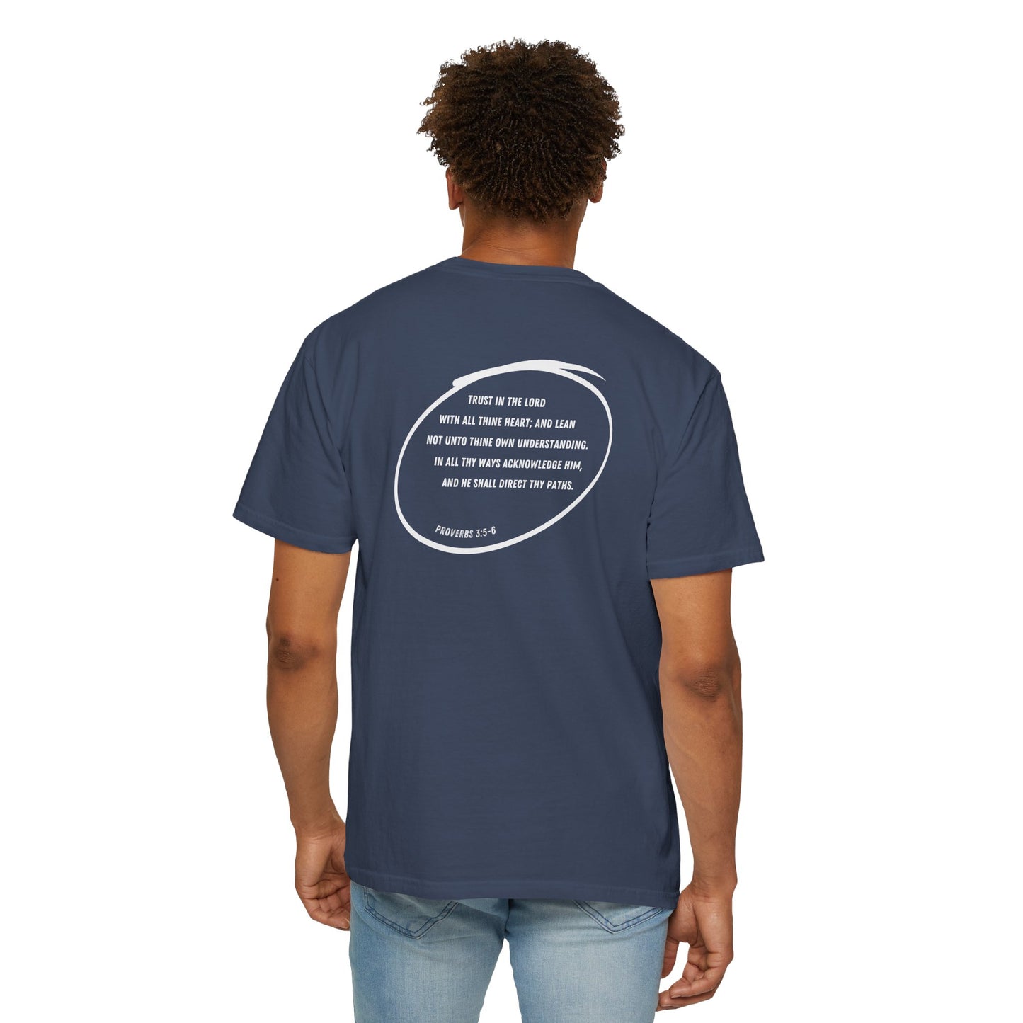 COMPASS - Proverbs 3:5-6 (short sleeve in Blue Spruce, Khaki or Midnight)