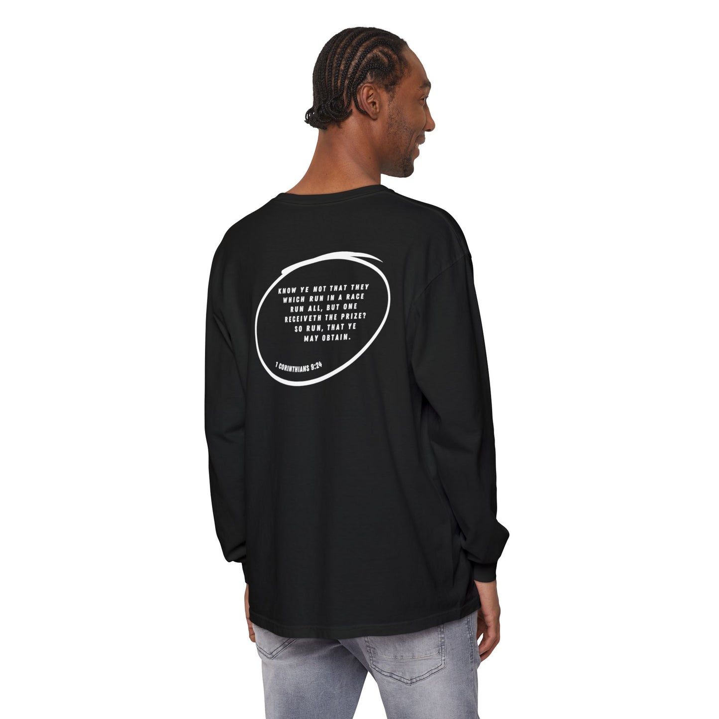 RUN - 2 Corinthians 5:7 (long sleeve in Black, Berry or Midnight)