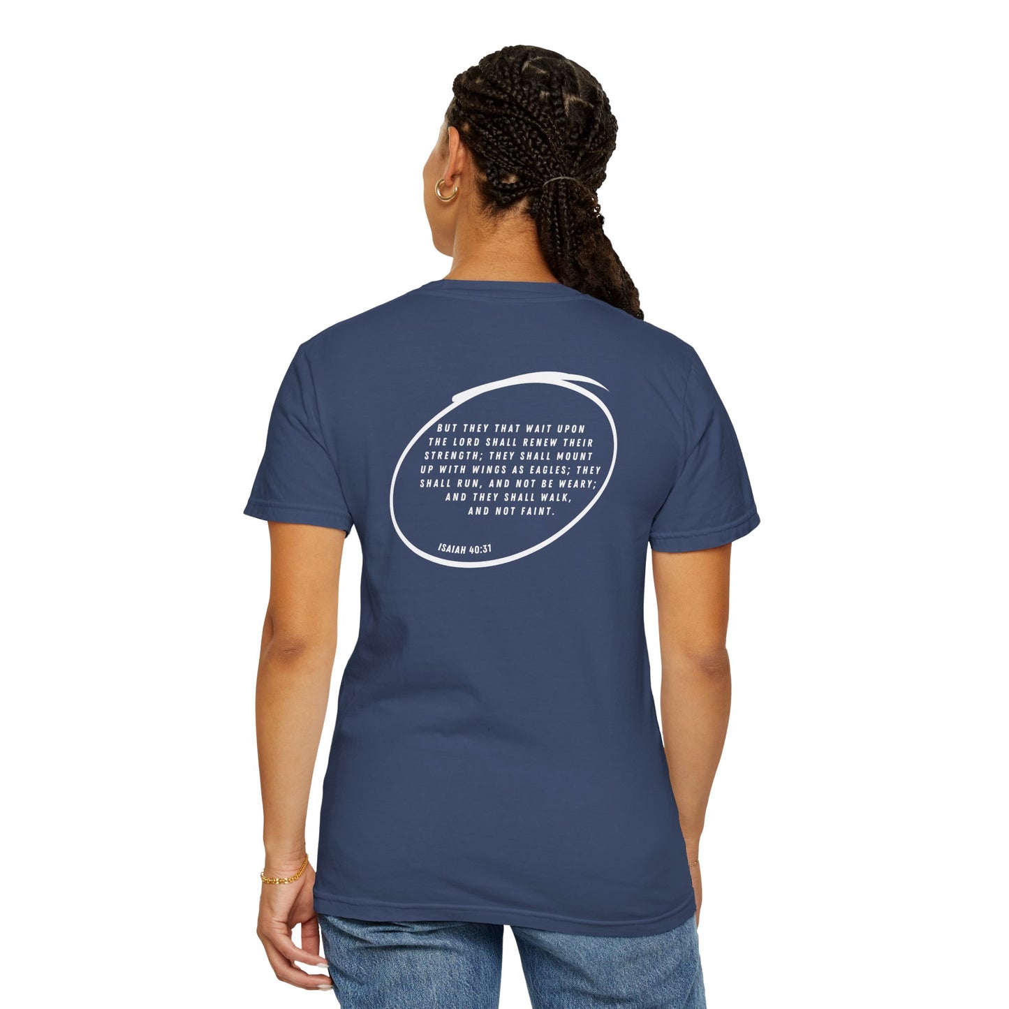 SOAR - Isaiah 40:31 (short sleeve in Ice Blue, Navy or China Blue)