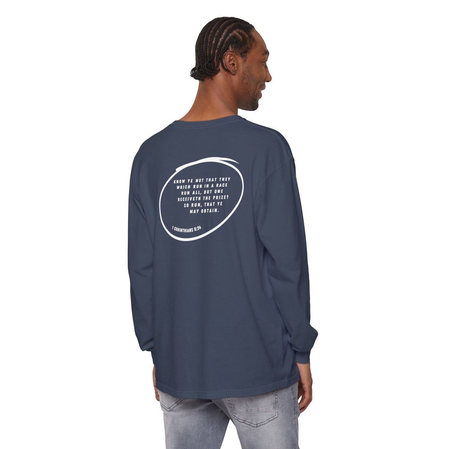 RUN - 2 Corinthians 5:7 (long sleeve in Black, Berry or Midnight)