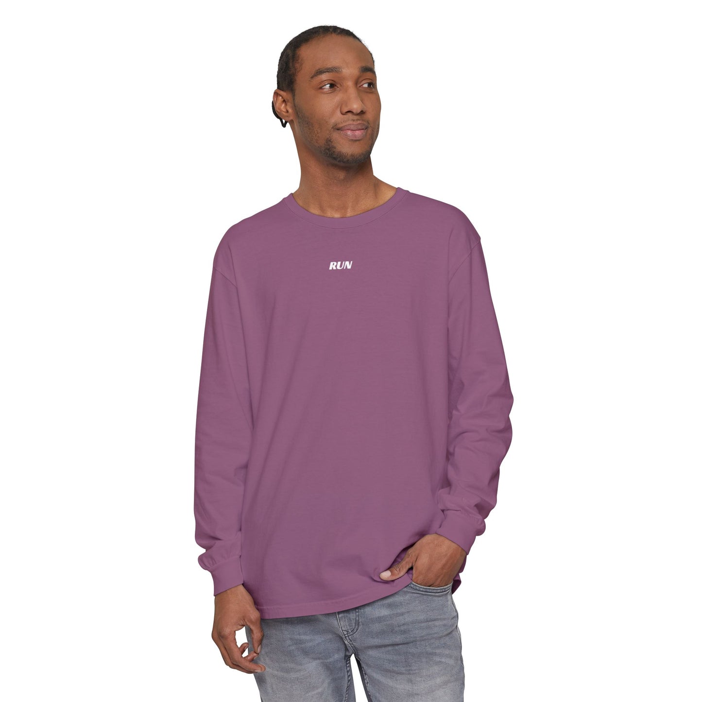 RUN - 2 Corinthians 5:7 (long sleeve in Black, Berry or Midnight)
