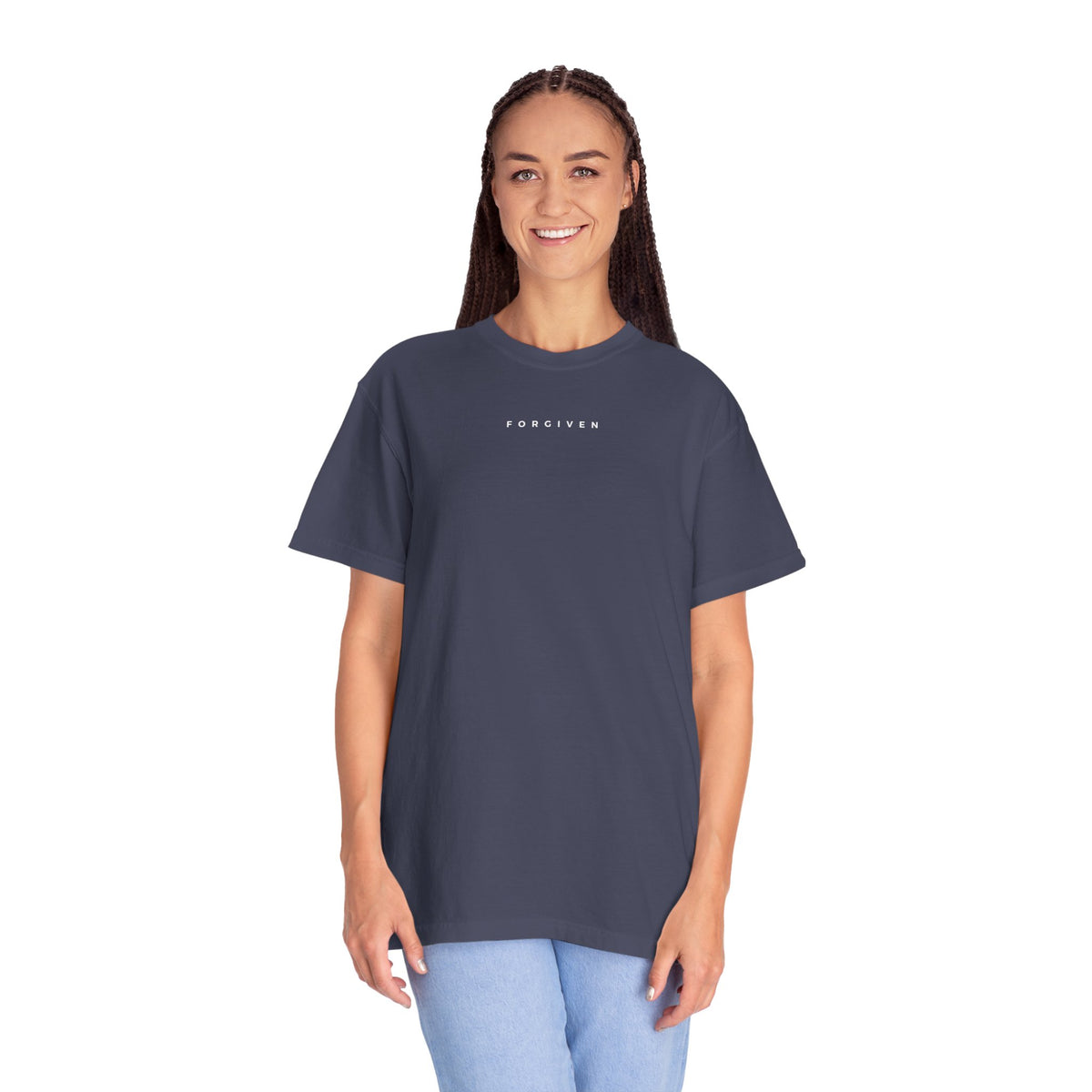 FORGIVEN - 1 Timothy 1:15 (short sleeve in Black, Berry or Denim)