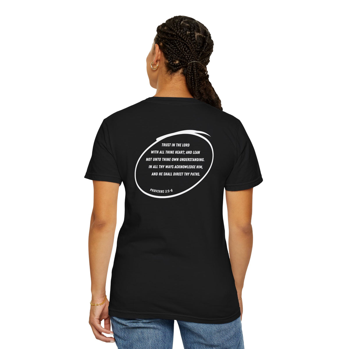 COMPASS - Proverbs 3:5-6 (short sleeve in Midnight, Grey or Black)