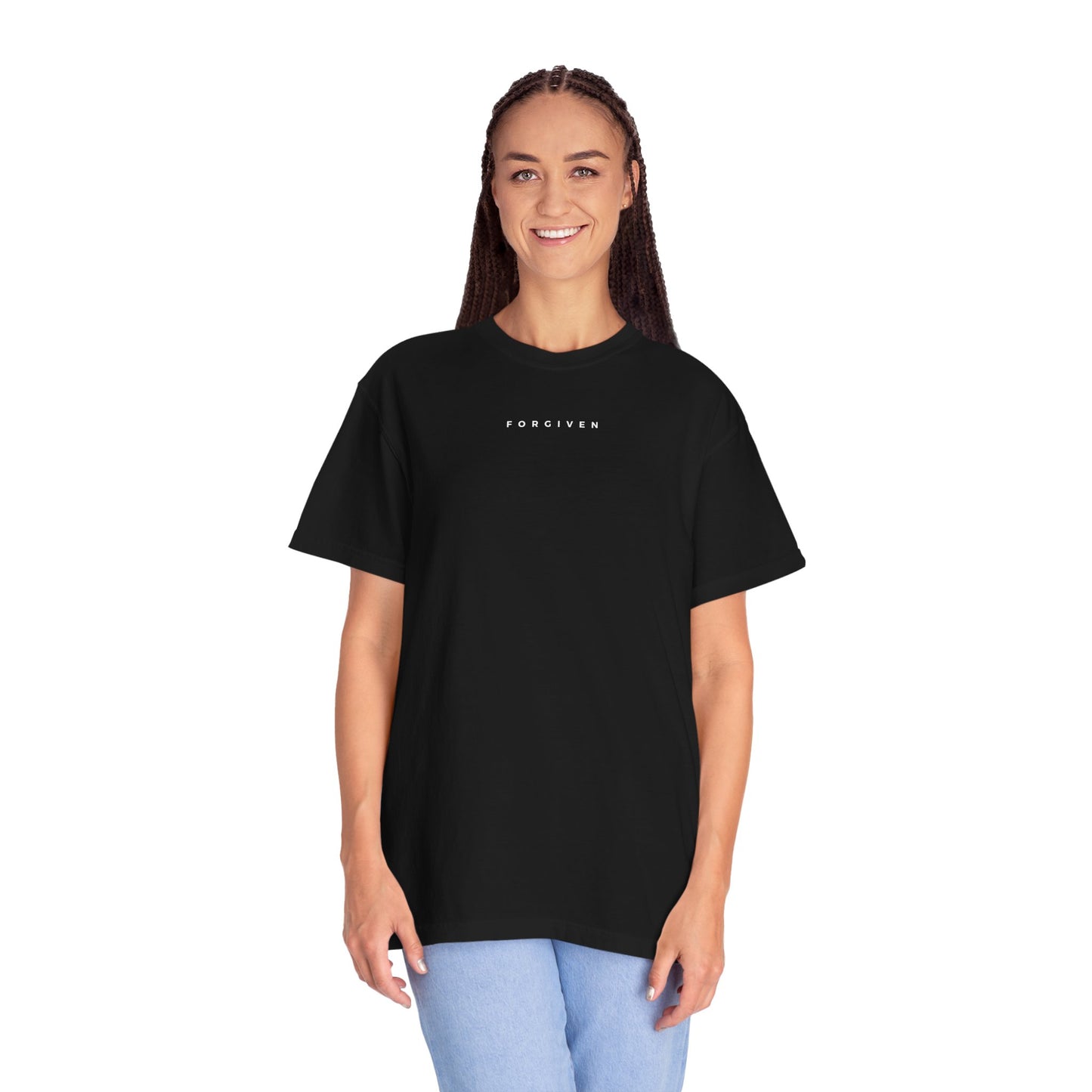 FORGIVEN - 1 Timothy 1:15 (short sleeve in Black, Berry or Denim)