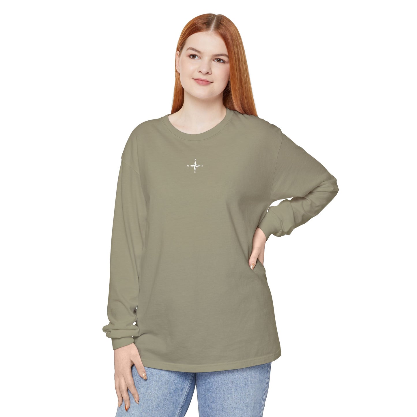 COMPASS - Proverbs 3:5-6 (long sleeve in Blue Spruce, Sandstone, or Midnight)