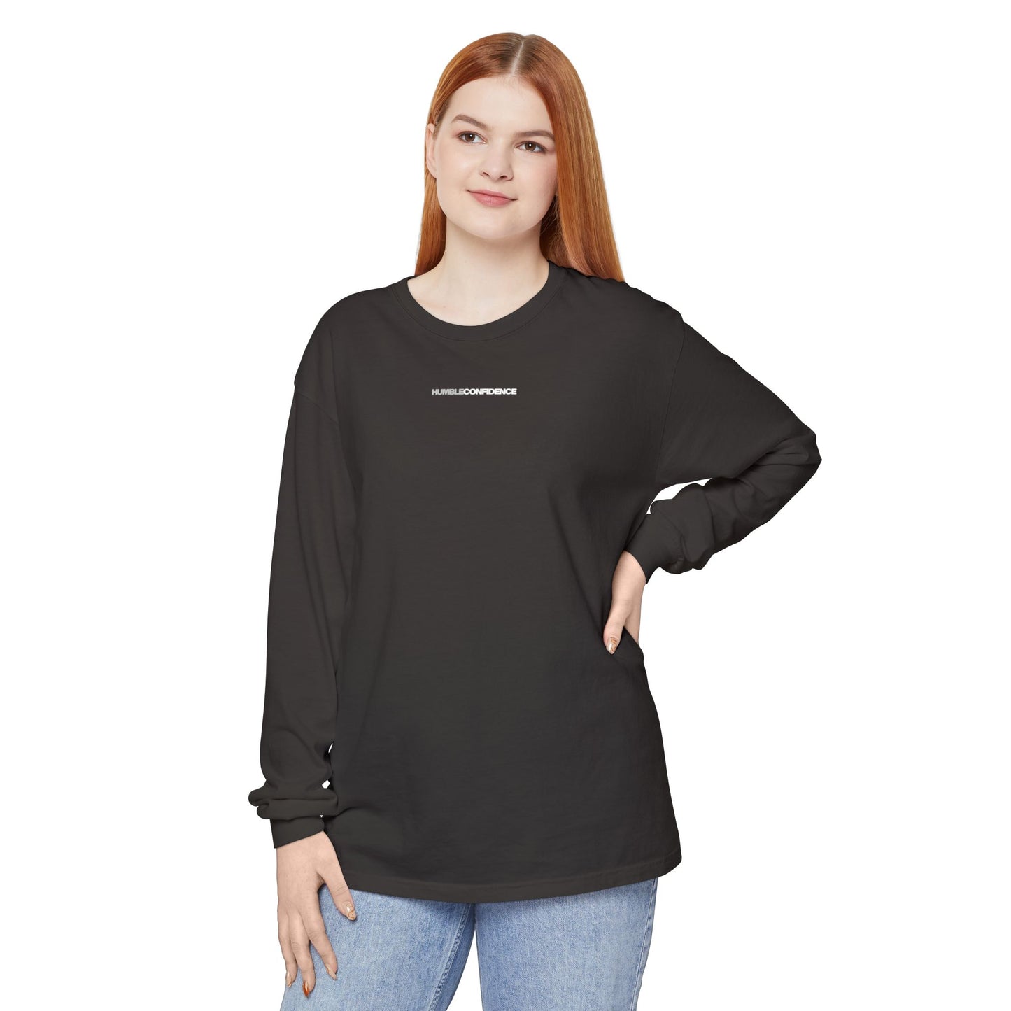 HUMBLE CONFIDENCE — Psalm 121:1-2 (long sleeve in Black, Graphite or Midnight)