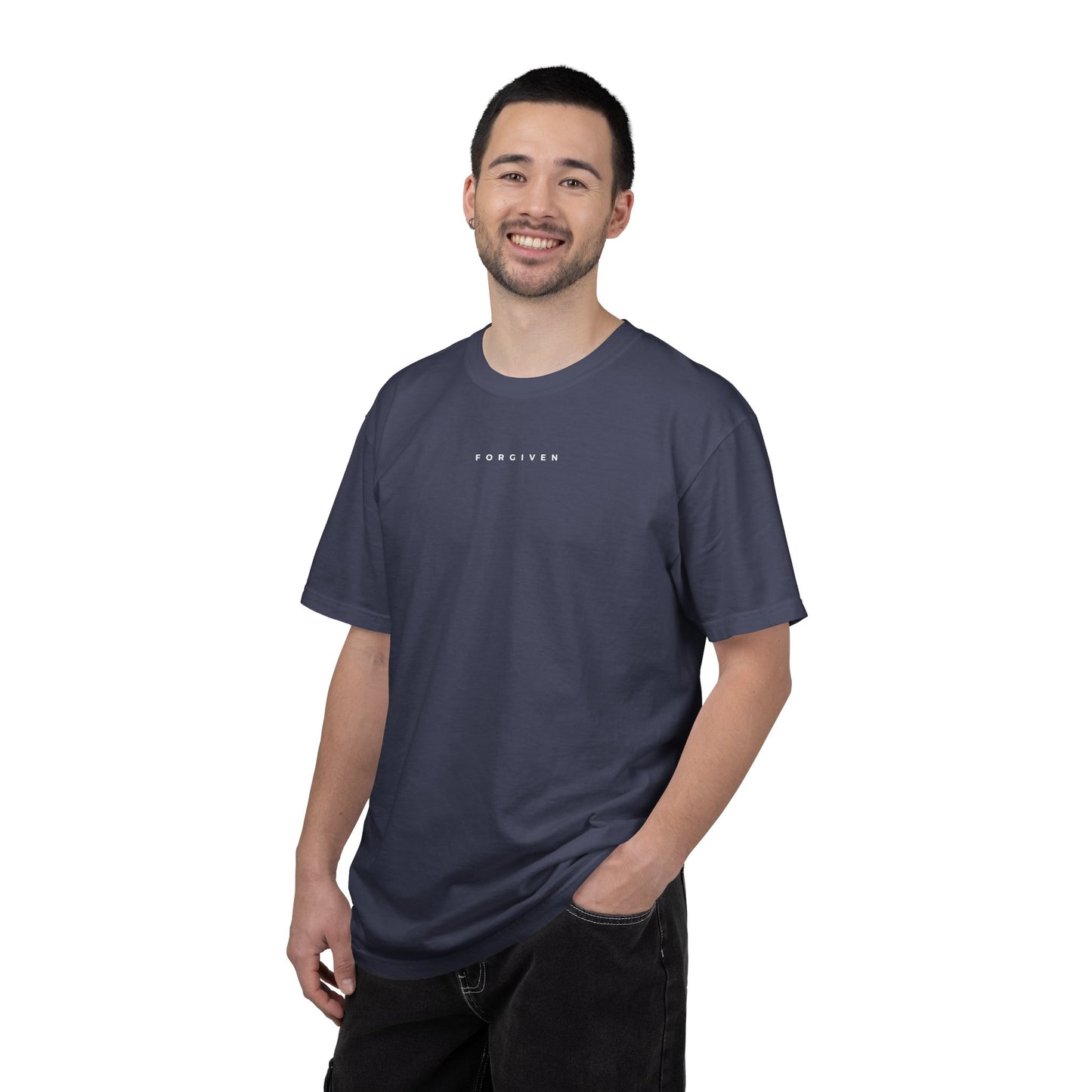 FORGIVEN - 1 Timothy 1:15 (short sleeve in Black, Berry or Denim)