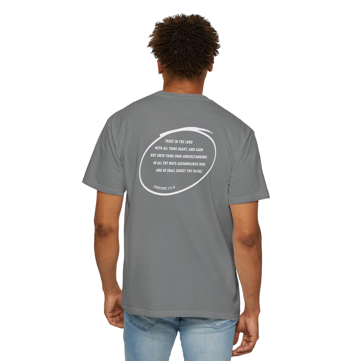 COMPASS - Proverbs 3:5-6 (short sleeve in Midnight, Grey or Black)