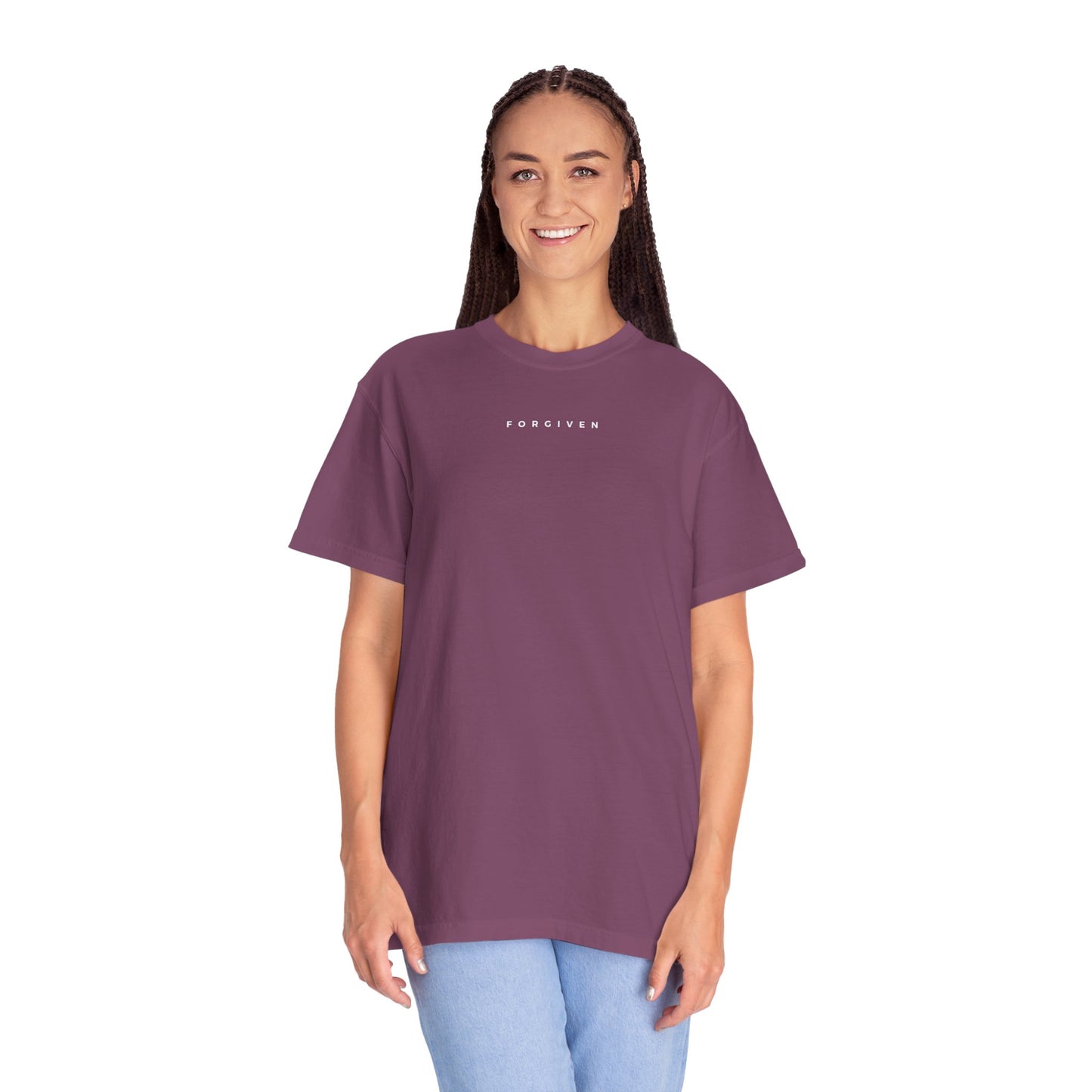 FORGIVEN - 1 Timothy 1:15 (short sleeve in Black, Berry or Denim)
