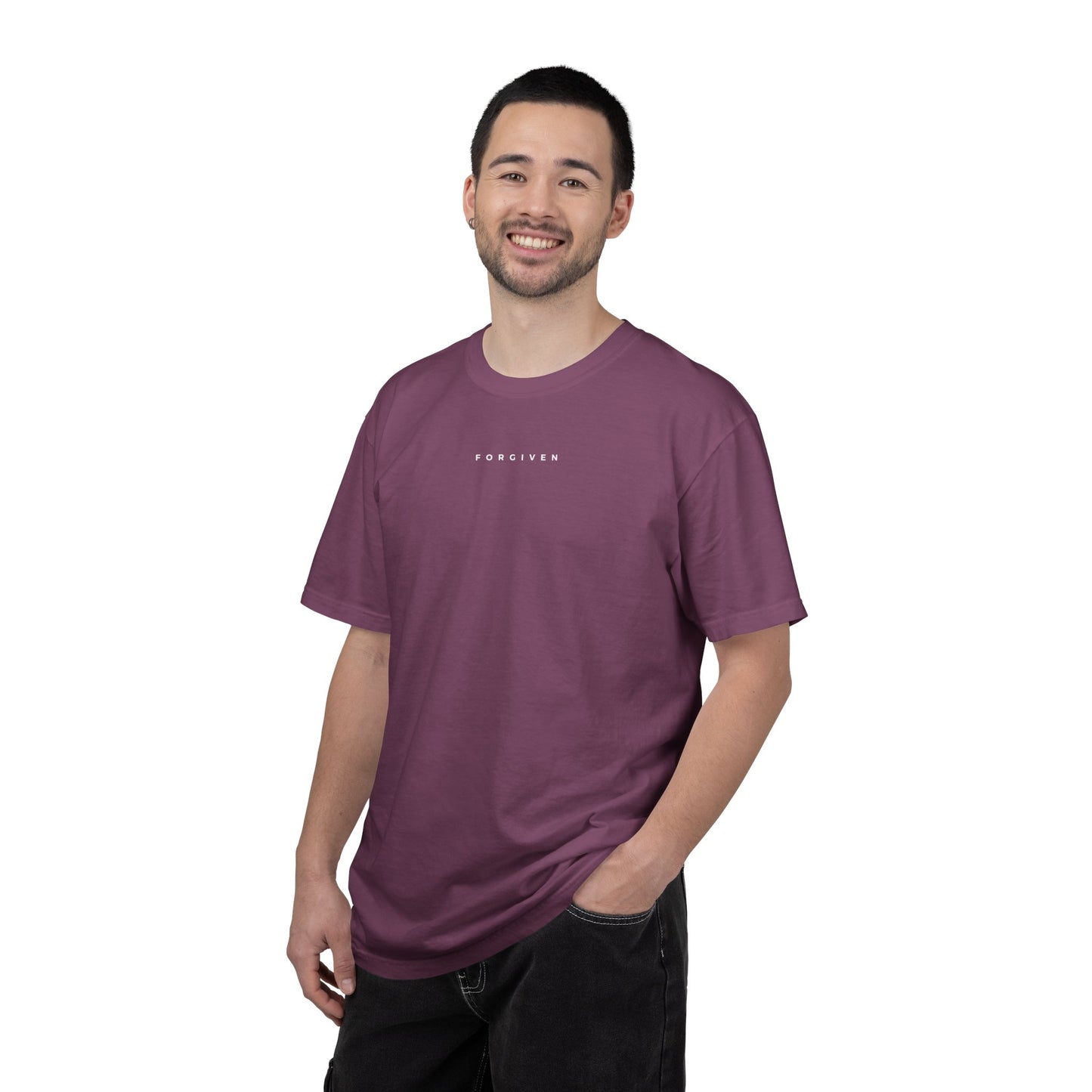 FORGIVEN - 1 Timothy 1:15 (short sleeve in Black, Berry or Denim)