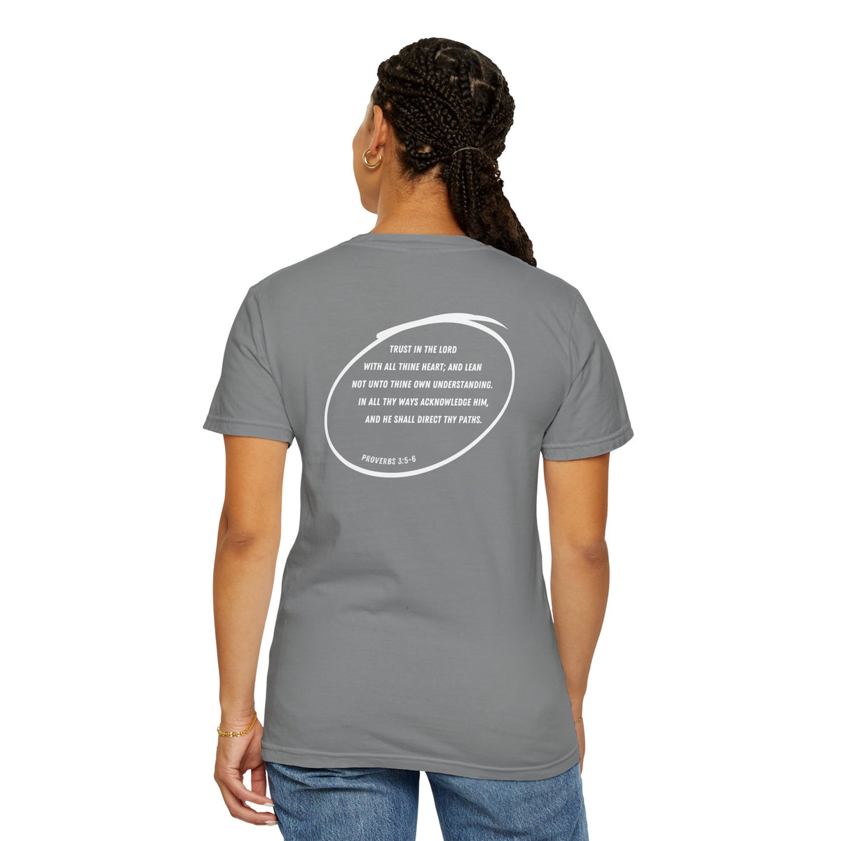 COMPASS - Proverbs 3:5-6 (short sleeve in Midnight, Grey or Black)