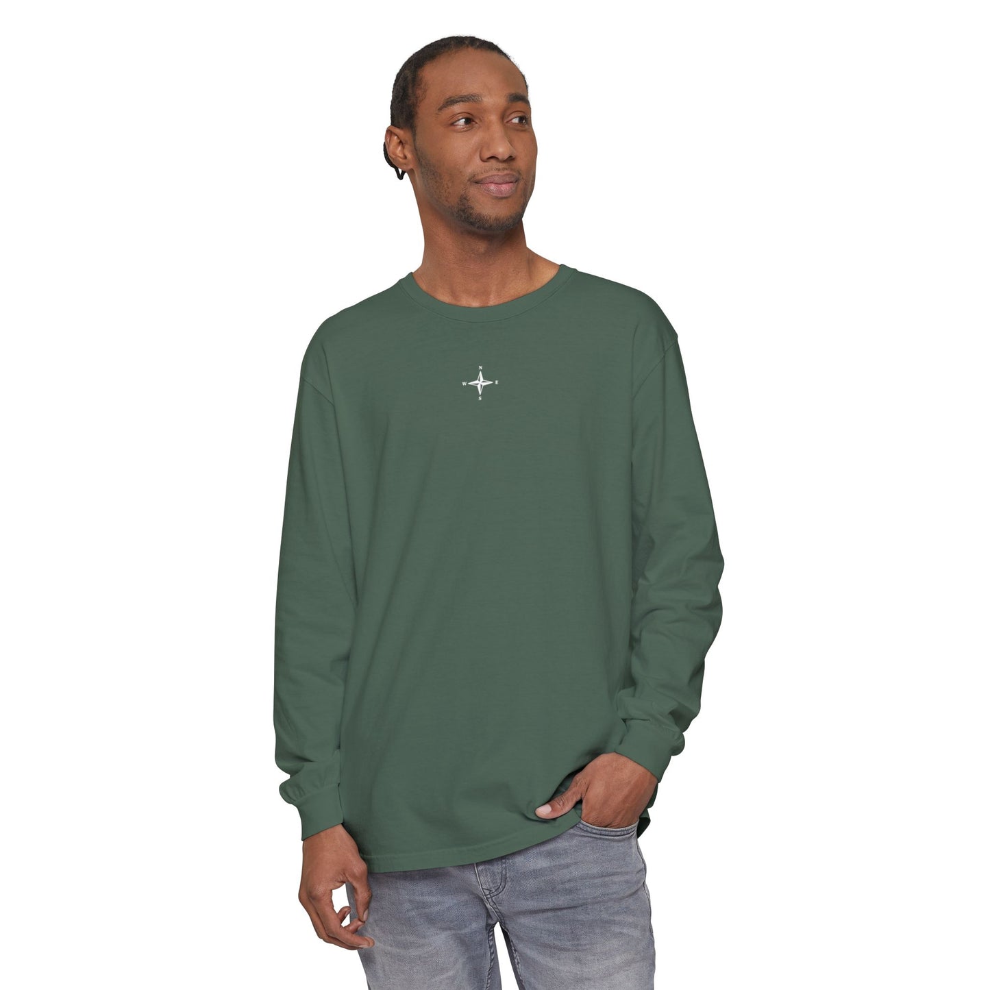 COMPASS - Proverbs 3:5-6 (long sleeve in Blue Spruce, Sandstone, or Midnight)